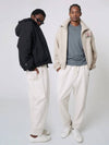 AU42PT08 Sweatshirt baggy pants melange beige - ATHPLATFORM - BALAAN 4