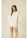 24 Veronica Women’s Loose Shirt_ Ivory - VIBEREEN - BALAAN 6