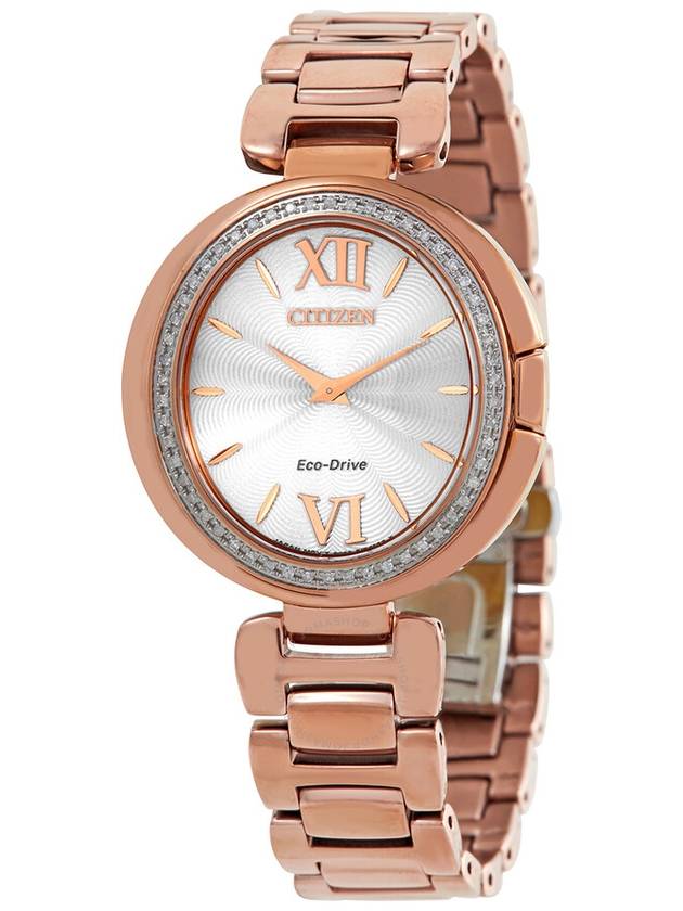 Citizen Capella Diamond Silver Dial Ladies Watch EX1503-54A - CITIZEN - BALAAN 1