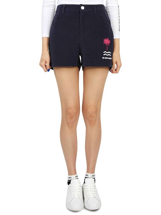 Women's Golf Shorts Navy - HORN GARMENT - BALAAN 2