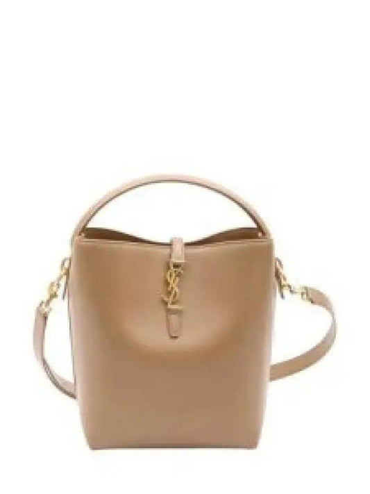 Le 37 Leather Bucket Bag Brown - SAINT LAURENT - BALAAN 2