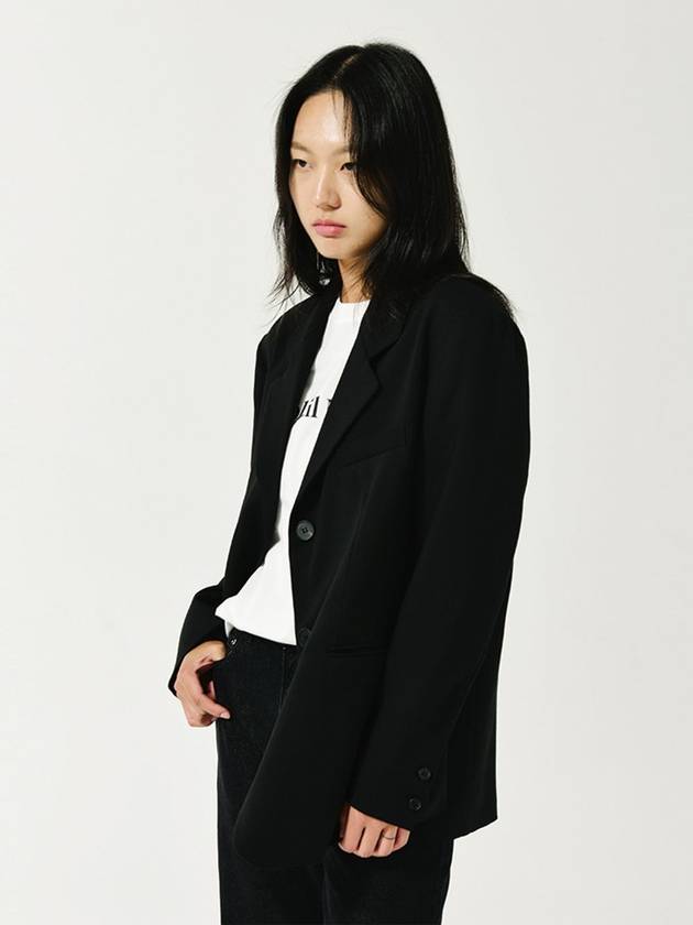 Over Fit Modern Blazer Jacket BLACK - LE SOLEIL MATINEE - BALAAN 2