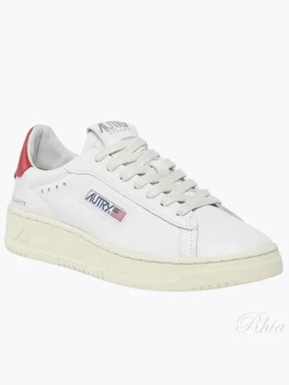 Dallas Low Top Sneakers White Red - AUTRY - BALAAN 2