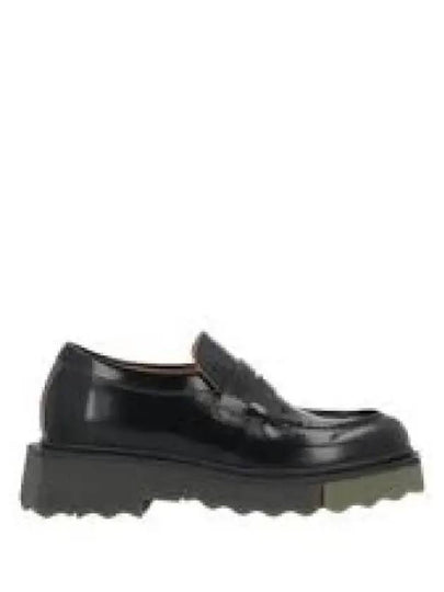 Sponge Leather Loafers Black - OFF WHITE - BALAAN 2