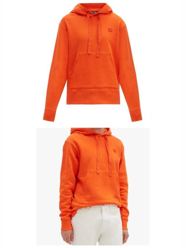 Ferris Face Patch Hoodie Dark Orange - ACNE STUDIOS - BALAAN 5