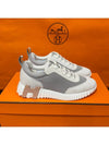 Women's Bouncing Sneakers Gray Mesh H Beige Twotone - HERMES - BALAAN 1