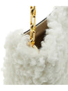 Logo Shearling Cross Shoulder Bag White - MARNI - BALAAN 9