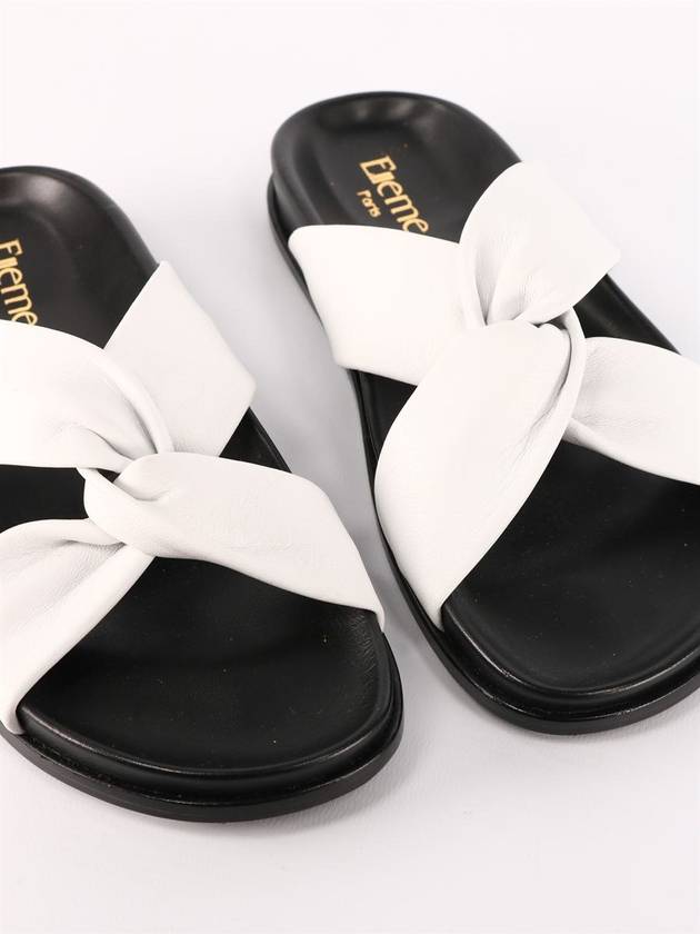 White Leather Sandals - ELLEME - BALAAN 5