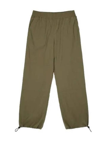 Loose fit banded waist pants olive - STUDIO NICHOLSON - BALAAN 1