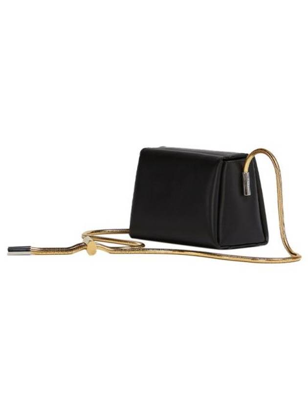 Toggle Small Leather Shoulder Bag Black - MARNI - BALAAN 4