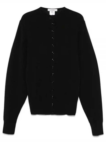 Fitted seamless wool cardigan black - LEMAIRE - BALAAN 2