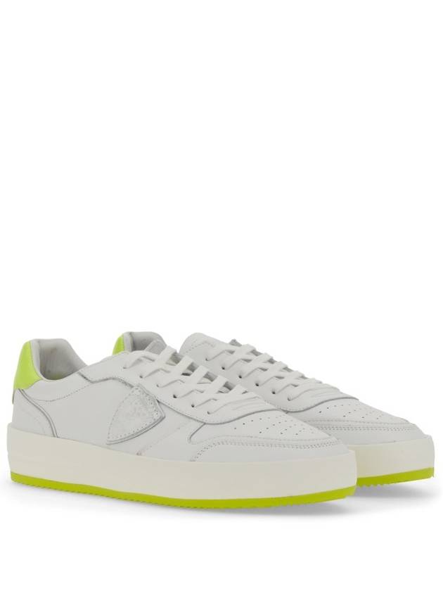 Sneakers VNLU VN01 VN01 VEAU NEON BLANC JAUNE - PHILIPPE MODEL - BALAAN 4