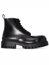 Leather Strike Ankle Boots Black - BALENCIAGA - BALAAN 2