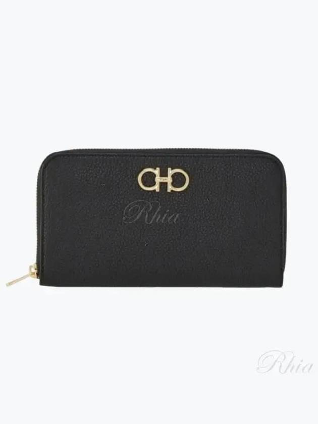 Gancini Continental Long Wallet Nero - SALVATORE FERRAGAMO - BALAAN 2