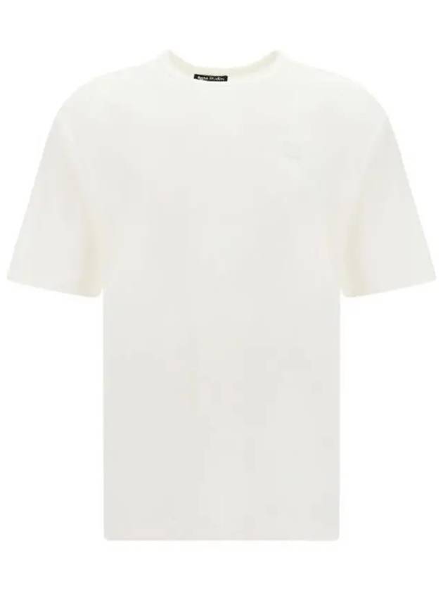 Logo Patch Cotton Short Sleeve T-Shirt White - ACNE STUDIOS - BALAAN 2