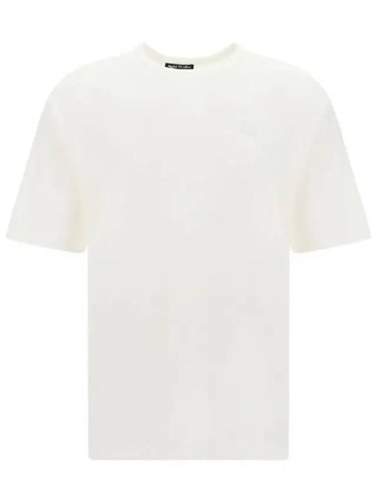 Logo Patch Cotton Short Sleeve T-Shirt White - ACNE STUDIOS - BALAAN 2