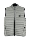 Loom Woven Chambers Nylon Down Vest Light Grey - STONE ISLAND - BALAAN 2