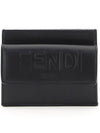 Logo Card Wallet Black - FENDI - BALAAN 1