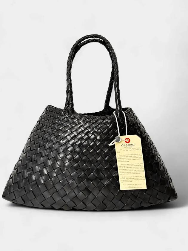 Santa Croce Big Tote Bag Black - DRAGON DIFFUSION - BALAAN 7