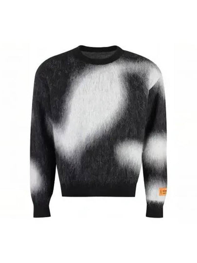 All Over Print Crewneck Knit Top Black - HERON PRESTON - BALAAN 2