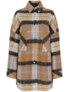 Beige Aponi Check Wool Coat WM100APONI BEI39 00001 - IRO - BALAAN 2