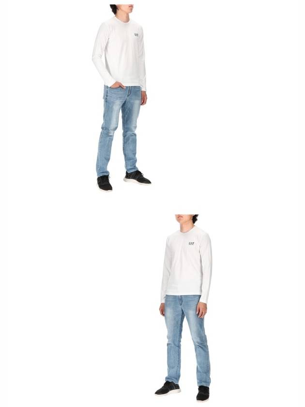 Core Identity Stretch Jersey Long Sleeve T-Shirt White - EMPORIO ARMANI - BALAAN 4