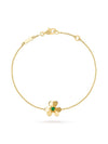 Freeball Emerald Pendant Mini Bracelet Gold - VANCLEEFARPELS - BALAAN 2