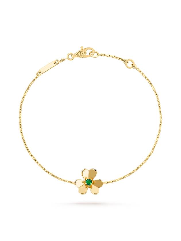 Freeball Emerald Pendant Mini Bracelet Gold - VANCLEEFARPELS - BALAAN 2