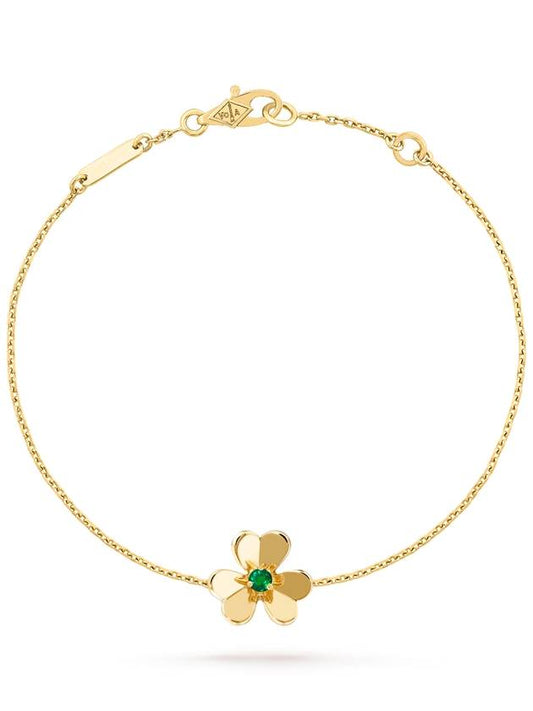 Freeball Emerald Pendant Mini Bracelet Yellow Gold VCARP7SC00 - VANCLEEFARPELS - BALAAN 1