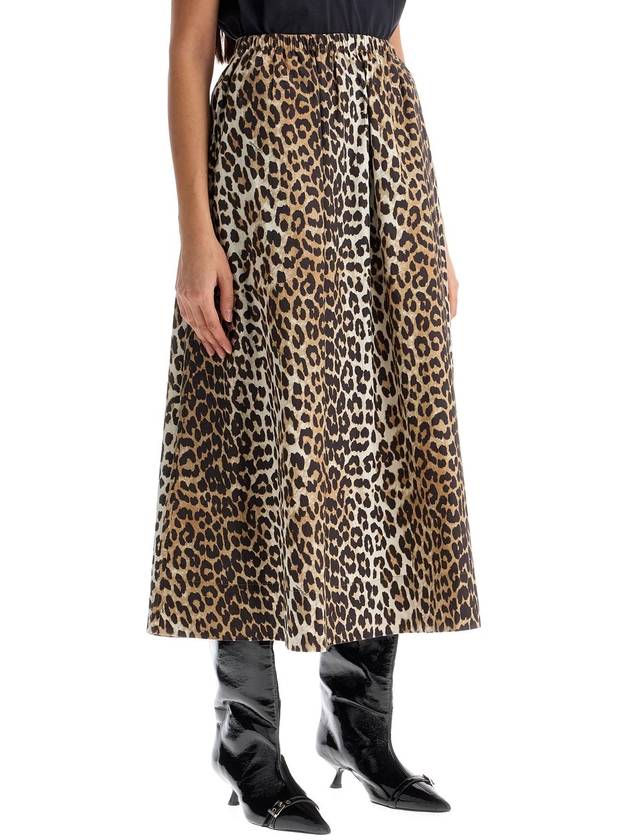 long leopard print maxi skirt - GANNI - BALAAN 2