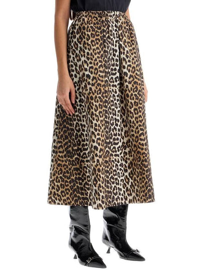 long leopard print maxi skirt - GANNI - BALAAN 2