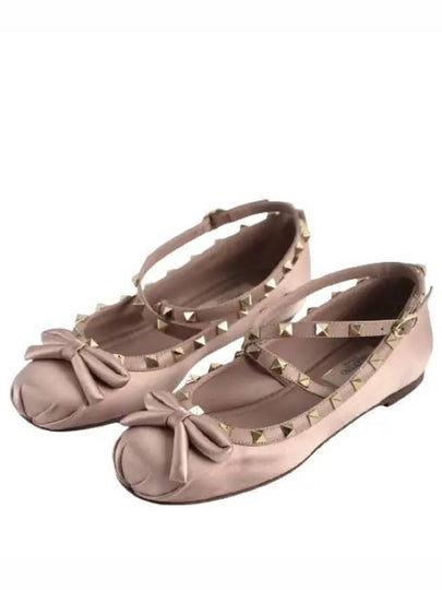 Rockstud Ballerina Pink - VALENTINO - BALAAN 2