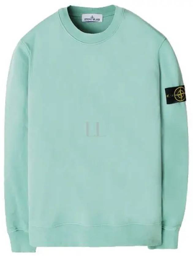 Wappen Patch Garment Dyed Sweatshirt Green - STONE ISLAND - BALAAN 2