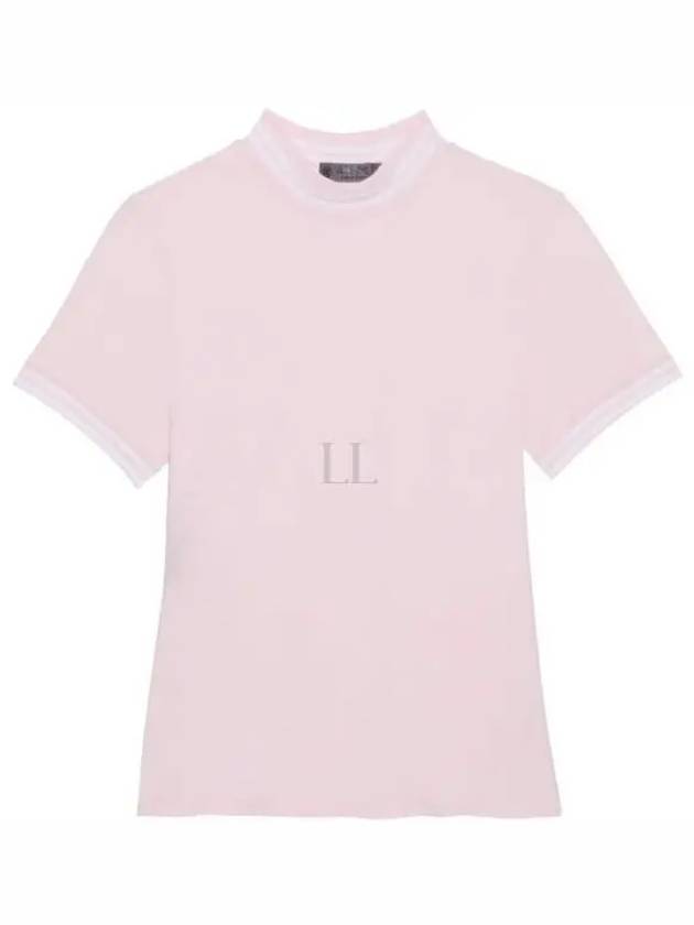 Feather Weight Mock Neck G4LS23K867 Blush Women s Tee - G/FORE - BALAAN 1