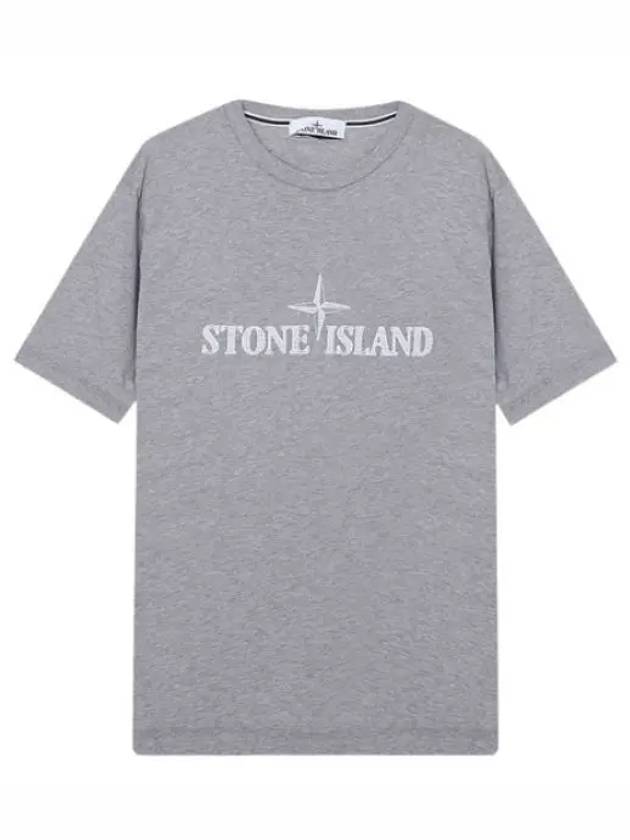 Logo embroidery t shirt short sleeve men s - STONE ISLAND - BALAAN 1