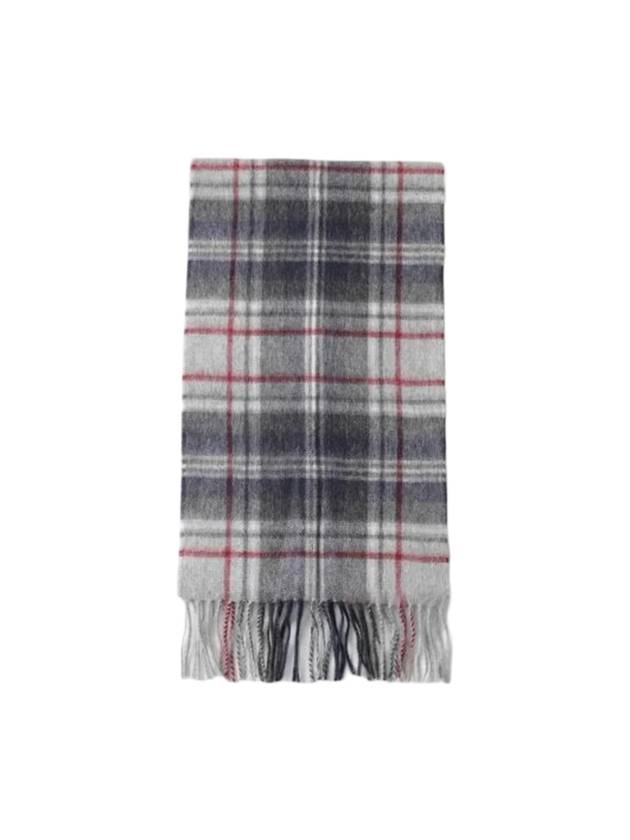 New Check Tartan Muffler Blue Granite - BARBOUR - BALAAN 1