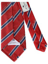 logo print striped silk tie 120269634 - ETRO - BALAAN 7