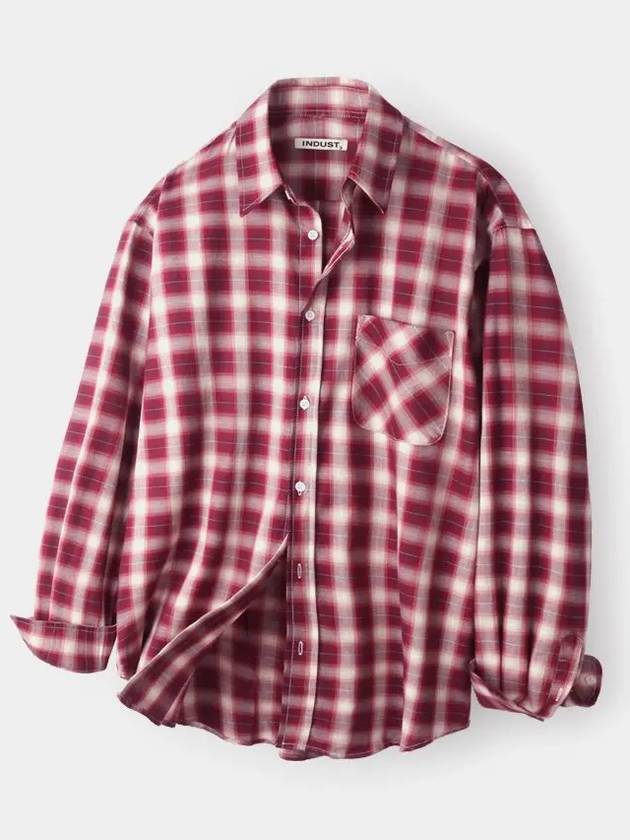 Flannel check shirt red - INDUST - BALAAN 7