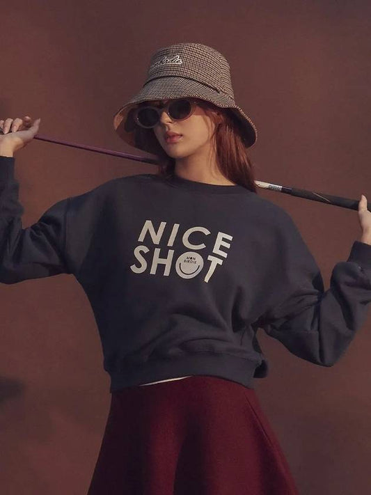 NICE SHOT SWEATS Mongbuddy Nice Shot Sweatshirt NAVY - MONBIRDIE GOLF - BALAAN 1