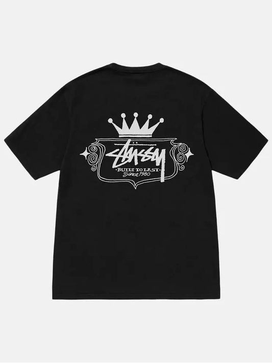 24SS Built to Last Pigment Dyed Short Sleeve T Shirt Black 1905028 - STUSSY - BALAAN 1