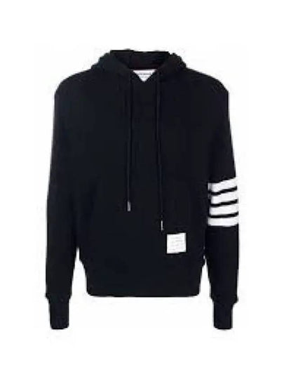 Men's Waffle 4 Bar Cashmere Pullover Hoodie Navy - THOM BROWNE - BALAAN 2