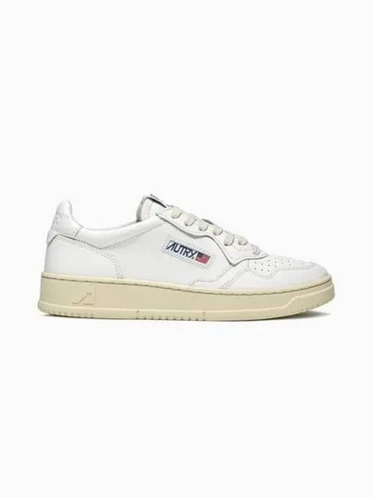 Medalist Leather Low Top Sneakers White - AUTRY - BALAAN 2