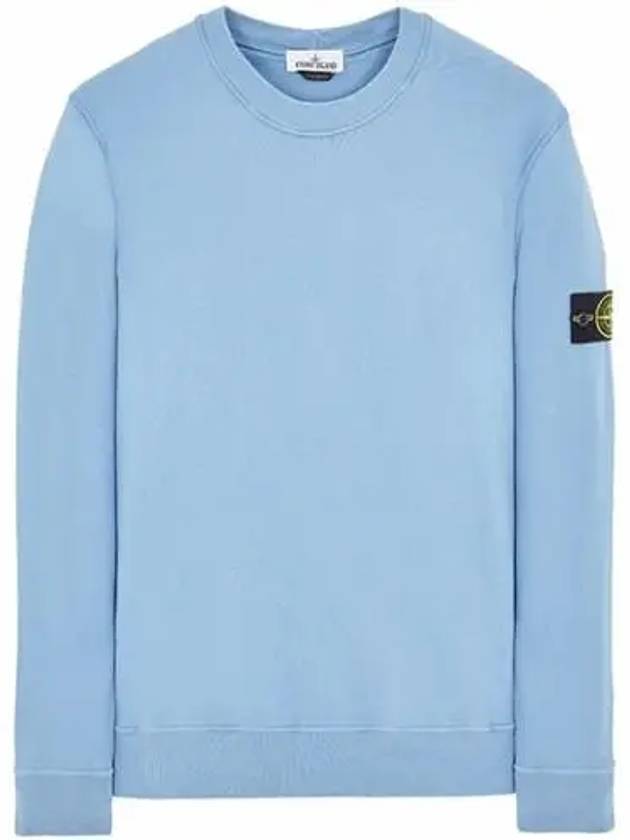 Wappen Patch Crew Neck Sweatshirt Blue - STONE ISLAND - BALAAN 2