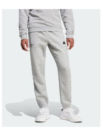 Brand Love Fleece Track Pants Grey - ADIDAS - BALAAN 2