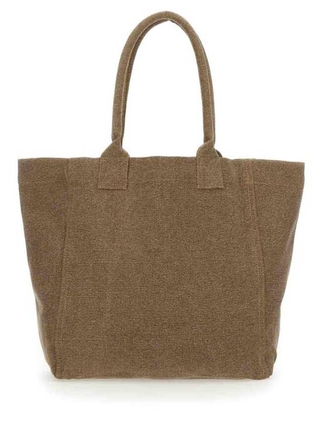 Yenky Embroidered Logo Shopper Tote Bag Brown - ISABEL MARANT - BALAAN 3