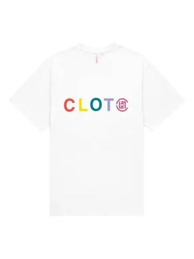 Rainbow logo short sleeve t shirt white - CLOT - BALAAN 1