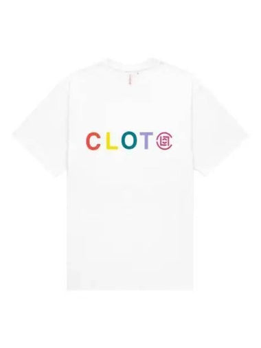 Rainbow logo short sleeve t shirt white - CLOT - BALAAN 1