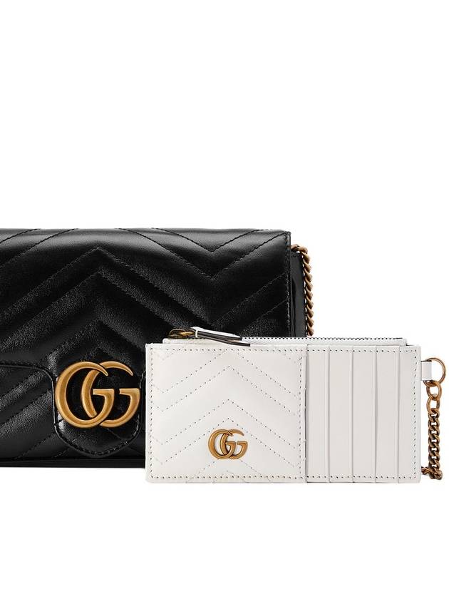 GG Marmont Chain Mini Bag Black - GUCCI - BALAAN 4