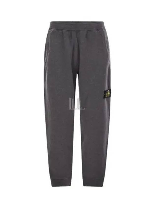 Signature Wappen Patch Cotton Baggy Pants Dark Grey Melange - STONE ISLAND - BALAAN 2