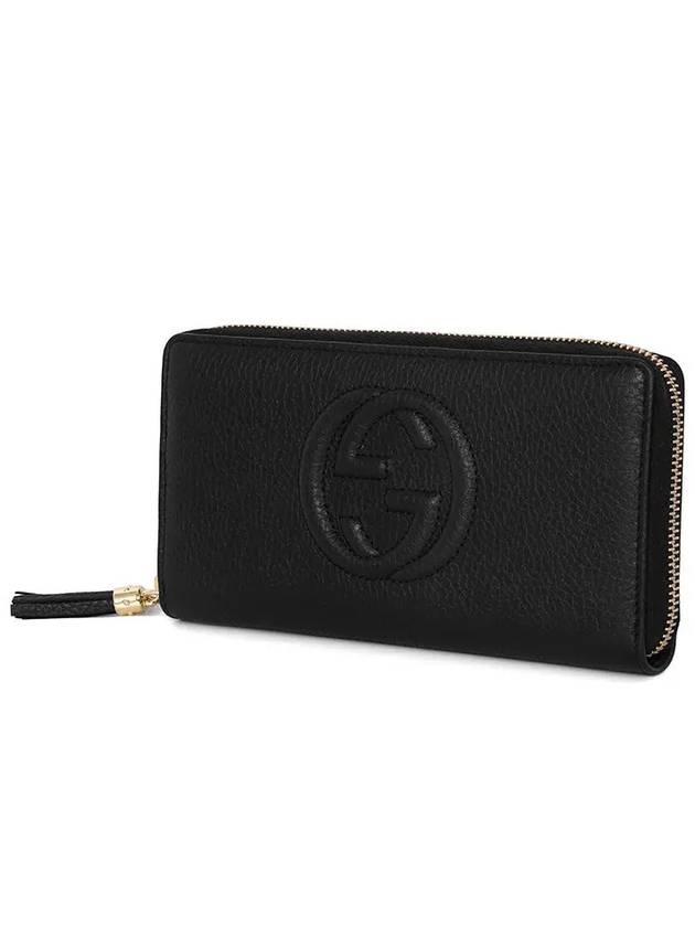 Soho Zipper Tassel Long Wallet Black - GUCCI - BALAAN 4